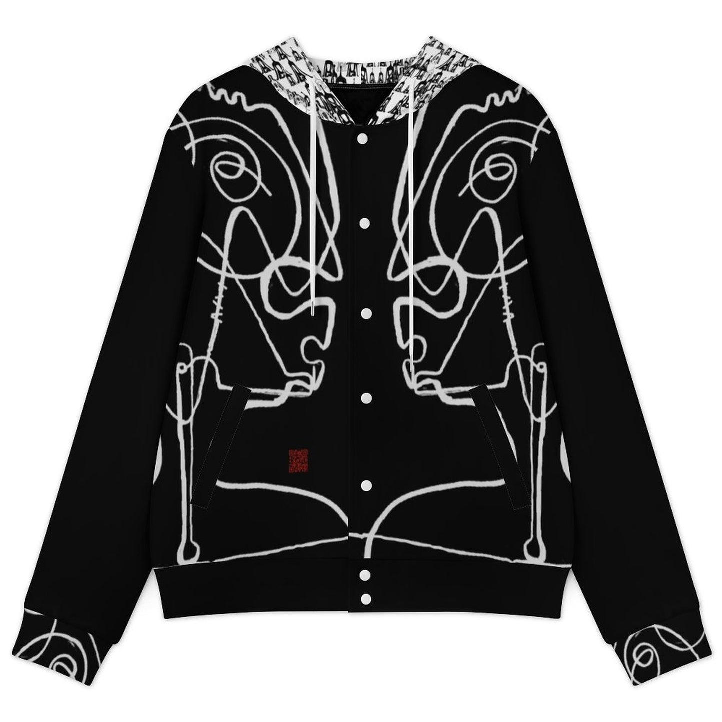 Collezione " NEL PENSANTE" -  Unisex Hooded Baseball Jacket