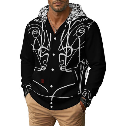 Collezione " NEL PENSANTE" -  Unisex Hooded Baseball Jacket