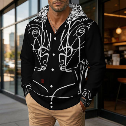 Collezione " NEL PENSANTE" -  Unisex Hooded Baseball Jacket
