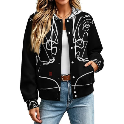 Collezione " NEL PENSANTE" -  Unisex Hooded Baseball Jacket