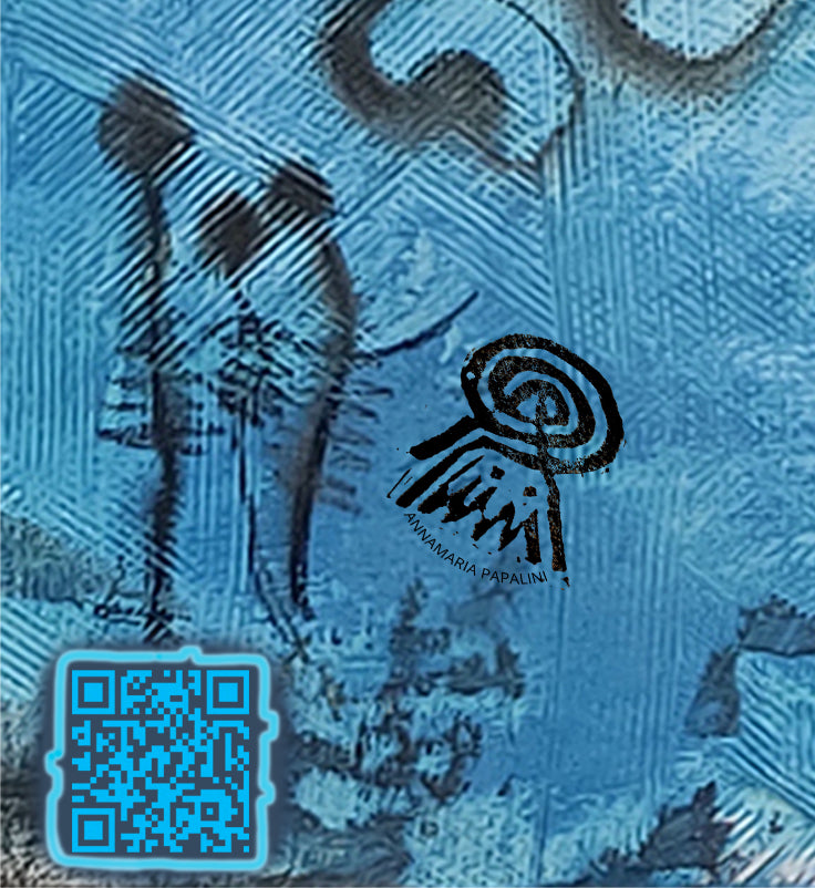  Questa Stampa fa parte della collezione  Sonic Paint.
SonicPaint è un progetto che unisce pittura e musica, trasformando ogni stampa in un’esperienza visiva e sonora.
Attraverso un QR code integrato nell’opera, è possibile ascoltare la musica di Fabrice De Graef, musicista francese e interprete del flauto bansuri.
Ogni stampa è inoltre corredata della mia firma/simbolo, che ne attesta l’autenticità.