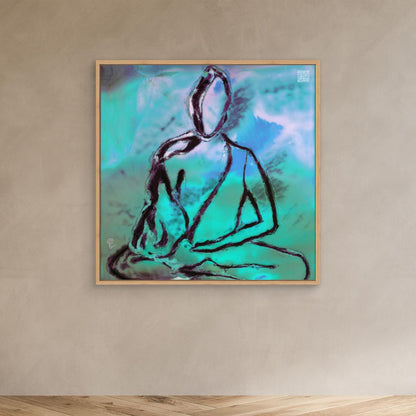 Buddha -Stampa su Tela